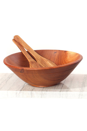 Mahogany Wood Salad Bowl